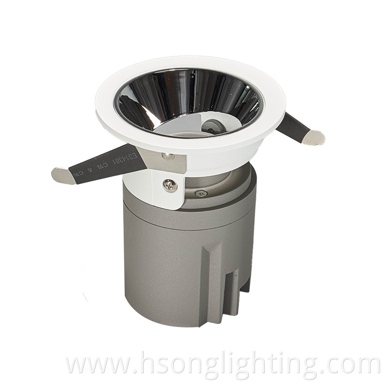 Manufacture modern dimmable led downlight Beam Angle 15 24 36 degree led COB Recessed light for spot jewellery shop